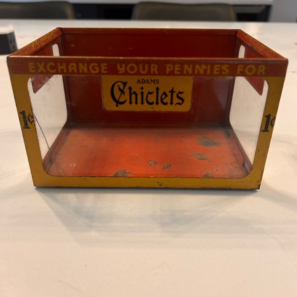 Adams Chiclets Display Box in Yellow and Red